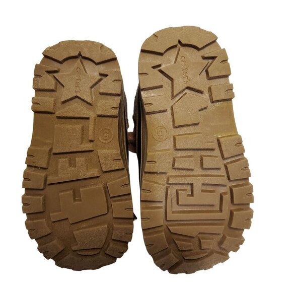 EUC Carter's Boys Freddie Duck Boot Tan/Navy Infant Size 5M - Picture 6 of 7